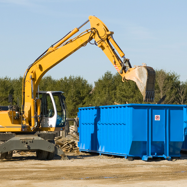 can i request a rental extension for a residential dumpster in Sun City CA